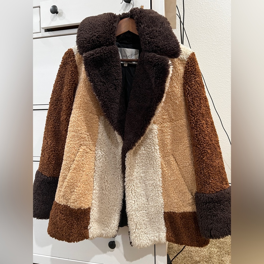 ALC Stefan faux fur Sherpa coat.